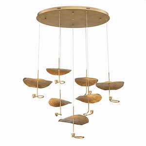 Lagatto - 126W 7 Led Chandelier In Modern And Contemporary Style-11.75 Inches Tall And 24 Inches Wide - 1212573
