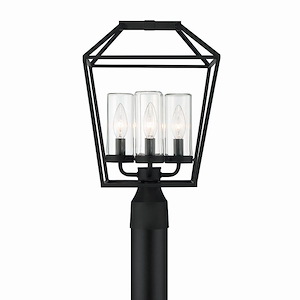 Bastille - 4 Light Outdoor Post Mount In Contemporary Style 17.5 Inches Tall And 11 Inches Wide - 1083992