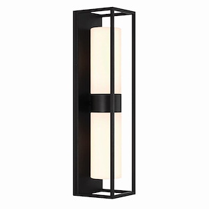 Ren - 2 Light Outdoor Wall Mount In Modern Style 23.25 Inches Tall And 5.5 Inches Wide