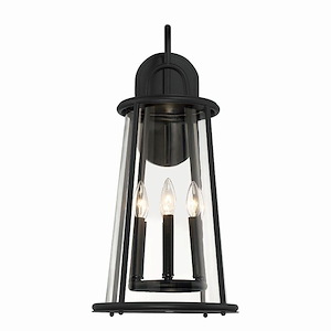 Daulle - 4 Light Outdoor Wall Mount In Transitional Style 18.5 Inches Tall And 10.25 Inches Wide