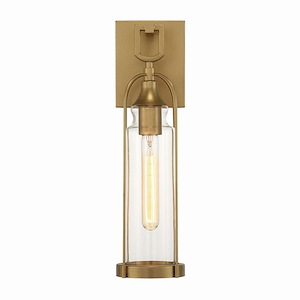 Yasmin - 1 Light Outdoor Wall Mount in Vintage Style 17 Inches Tall and 4.75 Inches Wide - 1084034
