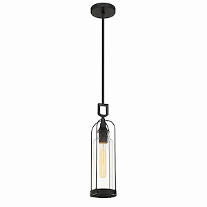 Yasmin - 1 Light Outdoor Pendant in Vintage Style 16.75 Inches Tall and 5 Inches Wide