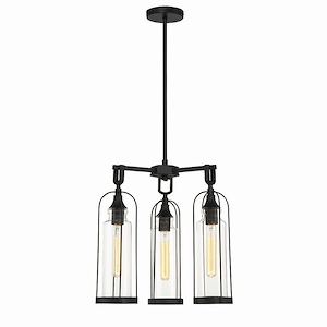 Yasmin - 3 Light Outdoor Pendant in Vintage Style 17.75 Inches Tall and 17.5 Inches Wide