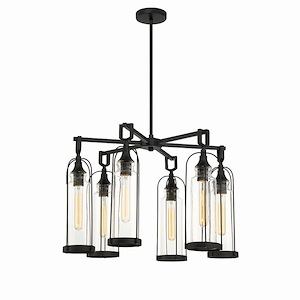 Yasmin - 6 Light Outdoor Pendant in Vintage Style 17.75 Inches Tall and 26.5 Inches Wide - 1084037