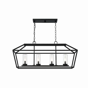 Bastille - 4 Light Outdoor Pendant In Contemporary Style 14.75 Inches Tall And 10.25 Inches Wide - 1083990