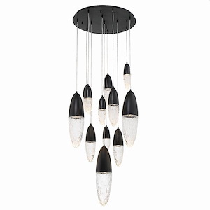 Ecrou - 60W 12 LED Chandelier In Modern and Contemporary Style-24 Inches Tall and 29.5 Inches Wide - 1105647