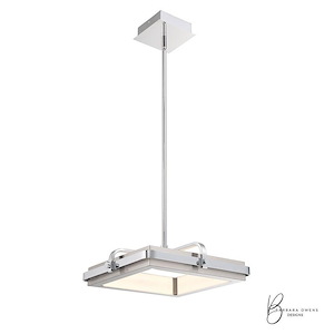 Annilo - 28W 1 Led Pendant In Modern And Contemporary Style-4 Inches Tall And 14.5 Inches Wide