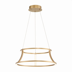 Cadoux - 54W 1 LED Chandelier In Trasitional and Traditional Style-7 Inches Tall and 20 Inches Wide