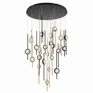 Barletta - 663W 26 LED Chandelier In Modern and Contemporary Style-23.5 Inches Tall and 39.75 Inches Wide