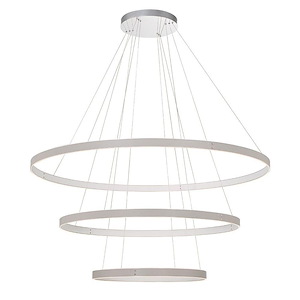 Verdura - 283W 1 LED 3-Tier Chandelier In Modern and Contemporary Style-2 Inches Tall and 60 Inches Wide - 1105694