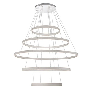 Verdura - 486W 1 LED 5-Tier Chandelier In Modern and Contemporary Style-2 Inches Tall and 60 Inches Wide - 1105695