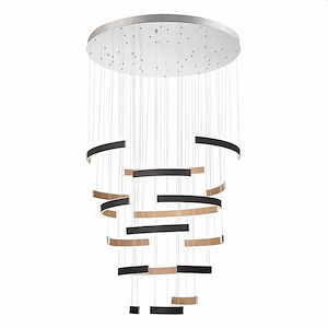 Verdura - 269W 1 LED 6-Tier Chandelier In Modern and Contemporary Style-2 Inches Tall and 40.75 Inches Wide