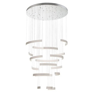 Verdura - 269W 1 LED 6-Tier Chandelier In Modern and Contemporary Style-2 Inches Tall and 40.75 Inches Wide - 1105696