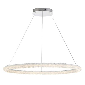 Sassi - 90W 1 Led Chandelier In Trasitional And Traditional Style-2.75 Inches Tall And 48 Inches Wide