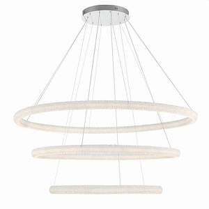 Sassi - 225W 1 Led 3-Tier Chandelier In Trasitional And Traditional Style-2.75 Inches Tall And 60 Inches Wide
