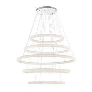 Sassi - 312W 1 Led 5-Tier Chandelier In Trasitional And Traditional Style-2.75 Inches Tall And 60 Inches Wide - 1212863