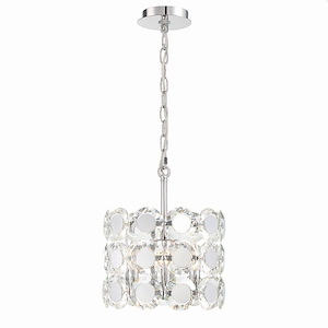 Perrene - 3 Light Chandelier In Modern And Contemporary Style-15 Inches Tall And 12 Inches Wide - 1212785