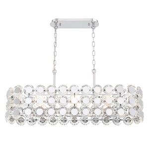 Perrene - 8 Light Chandelier In Modern And Contemporary Style-16 Inches Tall And 11 Inches Wide