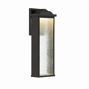 Venya - 12W 1 Led Outdoor Wall Lantern In Comtemporary And Modern Style-16.5 Inches Tall And 6 Inches Wide
