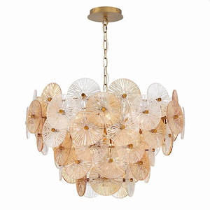 Sue-Anne - 12 Light Chandelier In Modern And Contemporary Style-19 Inches Tall And 30 Inches Wide
