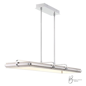 Annilo - 64W 1 Led Chandelier In Modern And Contemporary Style-4 Inches Tall And 14.5 Inches Wide - 1212581
