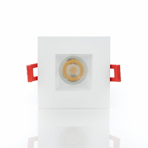 Midway - 15W 1 LED 2 Inch High Output Square Fixed Downlight (Set of 2) In Contemporary Style-5.13 Inches Tall and 3.13 Inches Wide