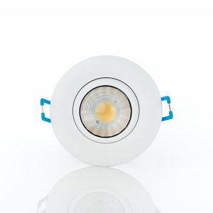 Midway - 8W 1 LED 3 Inch Round Gimbal (Set of 2) In Contemporary Style-1.81 Inches Tall and 3.38 Inches Wide - 1300821