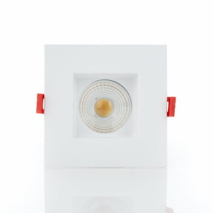 Midway - 15W 1 LED 3.5 Inch Square Fixed Downlight (Set of 2) In Contemporary Style-2.81 Inches Tall and 4.5 Inches Wide
