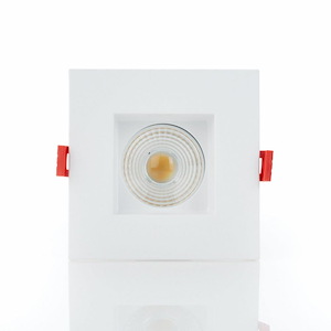 Midway - 15W 1 LED 3.5 Inch Square Fixed Downight In Contemporary Style-2.81 Inches Tall and 4.5 Inches Wide