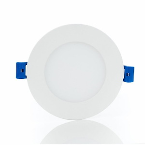 Midway - 12W 1 LED 4 Inch Slim Round Downlight (Set of 2) In Contemporary Style-0.81 Inches Tall and 5 Inches Wide - 1300831