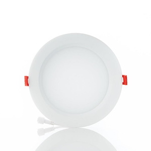 Midway - 12W 1 LED 6 Inch Slim Round Regressed Downight In Contemporary Style-1.25 Inches Tall and 6.88 Inches Wide