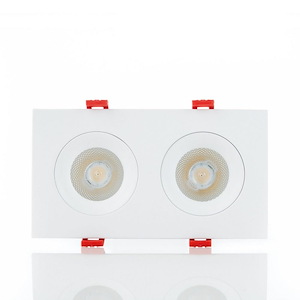 Midway - 24W 1 LED 3.5 Inch Rectangular Double Regressed Gimbal In Contemporary Style-3.25 Inches Tall and 3.25 Inches Wide