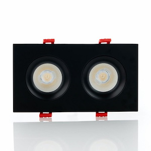 Midway - 24W 1 LED 3.5 Inch Rectangular Double Regressed Gimbal In Contemporary Style-3.25 Inches Tall and 3.25 Inches Wide - 1287673