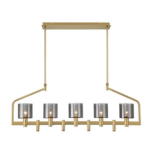 Decato - 5 Light Chandelier In Contemporary Style-15.5 Inches Tall and 5 Inches Wide