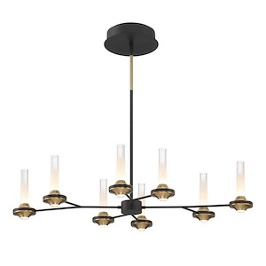 Torcia - 480W 16 LED Chandelier In Traditional Style-7.5 Inches Tall and 22.75 Inches Wide