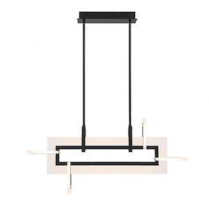Inizio - 46W 1 LED Chandelier In Contemporary Style-15.5 Inches Tall and 5.5 Inches Wide
