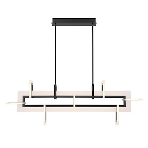 Inizio - 86W 1 LED Chandelier In Contemporary Style-16.25 Inches Tall and 9.25 Inches Wide