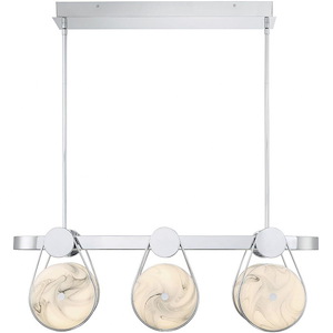 Disuco - 79W 1 LED Chandelier In Industrial Style-70.88 Inches Tall and 12.19 Inches Wide