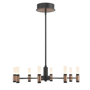 Albany - 304W 8 LED Chandelier In Industrial  Style-5.75 Inches Tall and 23.5 Inches Wide - 1299227