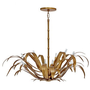 Kagra - 12 Light Pendant In Modern Style-16.5 Inches Tall and 42 Inches Wide - 1299232