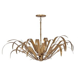 Kagra - 12 Light Pendant In Modern Style-21 Inches Tall and 56 Inches Wide - 1299233