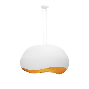 Baleia - 4 Light Pendant In Modern Style-21 Inches Tall and 36 Inches Wide - 1299238