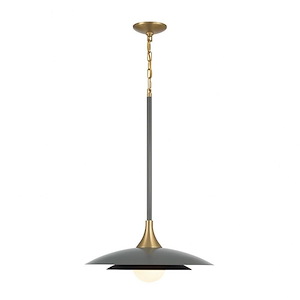 Welsh - 10W 1 LED Pendant In Modern Style-27.5 Inches Tall and 18 Inches Wide
