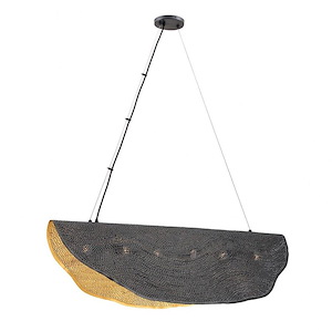 Lahar - 6 Light Chandelier In Industrial  Style-18 Inches Tall and 21 Inches Wide