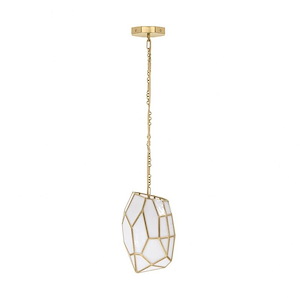 Heera - 1 Light Pendant In Geometric Style-87 Inches Tall and 6 Inches Wide - 1299248