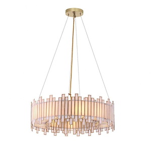 Birla - 8 Light Chandelier In Contemporary Style-9 Inches Tall and 28 Inches Wide