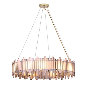 Birla - 12 Light Chandelier In Contemporary Style-9 Inches Tall and 37 Inches Wide - 1299252