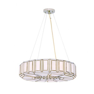 Belmont - 8 Light Chandelier In Contemporary Style-7 Inches Tall and 28 Inches Wide