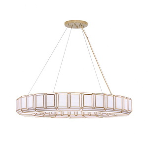 Belmont - 16 Light Chandelier In Contemporary Style-7 Inches Tall and 48 Inches Wide