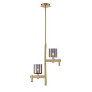 Decato - 2 Light Pendant In Contemporary Style-22 Inches Tall and 5.5 Inches Wide - 1299256
